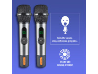 NGS Microfones Wireless NGS Singer Star Duo Preto NGS Microfones Wireless NGS Singer Star Duo Preto